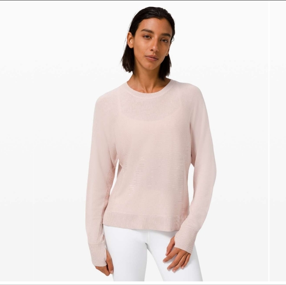 Lululemon Cashlu Knit Sweater Pink - Picture 1 of 11